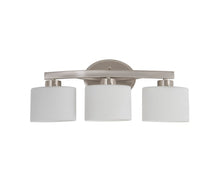 Load image into Gallery viewer, Merington 21.5-in 3-Light Brushed Nickel Transitional Vanity Light

