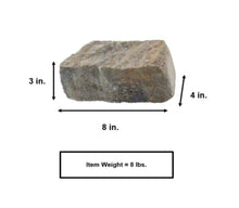 Load image into Gallery viewer, Mini Beltis 3 in. H x 8 in. W x 4 in. D Tan Charcoal Concrete Retaining Wall Block
