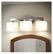 Merington 21.5-in 3-Light Brushed Nickel Transitional Vanity Light