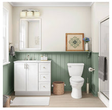 Load image into Gallery viewer, Merington 21.5-in 3-Light Brushed Nickel Transitional Vanity Light
