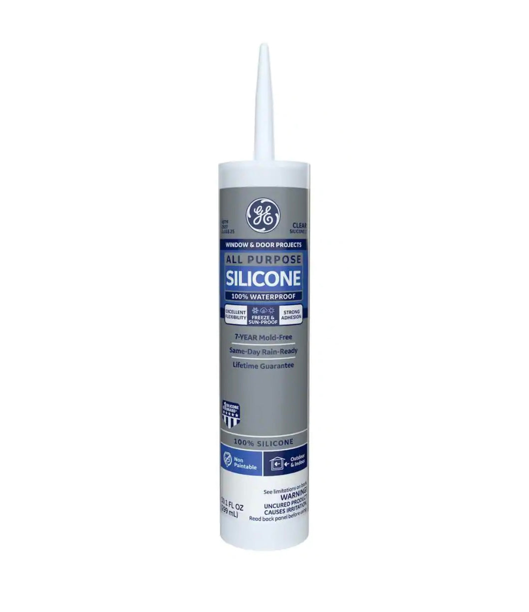 All Purpose Silicone 1 Caulk 10.1 oz Window and Door Sealant Clear - 502030