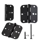 RELIABILT 3-1/2-in H x 5/8-in Radius Oil-Rubbed Bronze Security Interior Door Hinge (3-Pack)