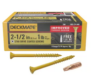 #9 x 2-1/2 in. Star Flat-Head Wood Deck Screw (1 lb.-Pack)