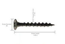 Load image into Gallery viewer, #6 x 1-5/8 in. Philips Bugle-Head Coarse Thread Sharp Point Drywall Screws (5 lb.-Pack)
