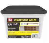 #8 x 1-5/8 in. Phillips Bugle-Head Construction Screw (10 lbs./Box)
