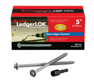 5-in Gray Ecoat Hex-Head Exterior/Interior Structural Wood Screws (50-Pack)