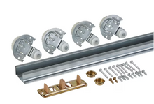 Load image into Gallery viewer, 8-Piece 60-in Bi-pass Door Sliding Closet Door Track Kit
