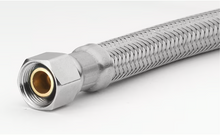Load image into Gallery viewer, 3/8-in compression x 1/2-in Fip x 20-in Braided Stainless Steel Flexible Faucet Supply Line
