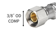 Load image into Gallery viewer, 3/8-in compression x 1/2-in Fip x 20-in Braided Stainless Steel Flexible Faucet Supply Line

