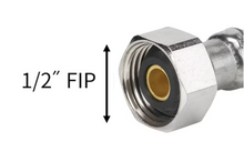 Load image into Gallery viewer, 3/8-in compression x 1/2-in Fip x 20-in Braided Stainless Steel Flexible Faucet Supply Line

