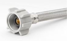 Load image into Gallery viewer, 1/2-in compression x 7/8-in Fip x 12-in Braided Stainless Steel Flexible Toilet Supply Line
