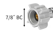 Load image into Gallery viewer, 1/2-in compression x 7/8-in Fip x 12-in Braided Stainless Steel Flexible Toilet Supply Line
