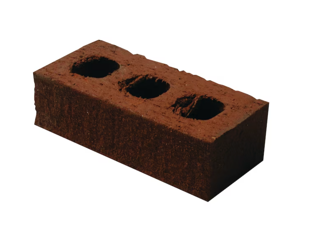 8-in x 4-in Red Clay Cored Brick