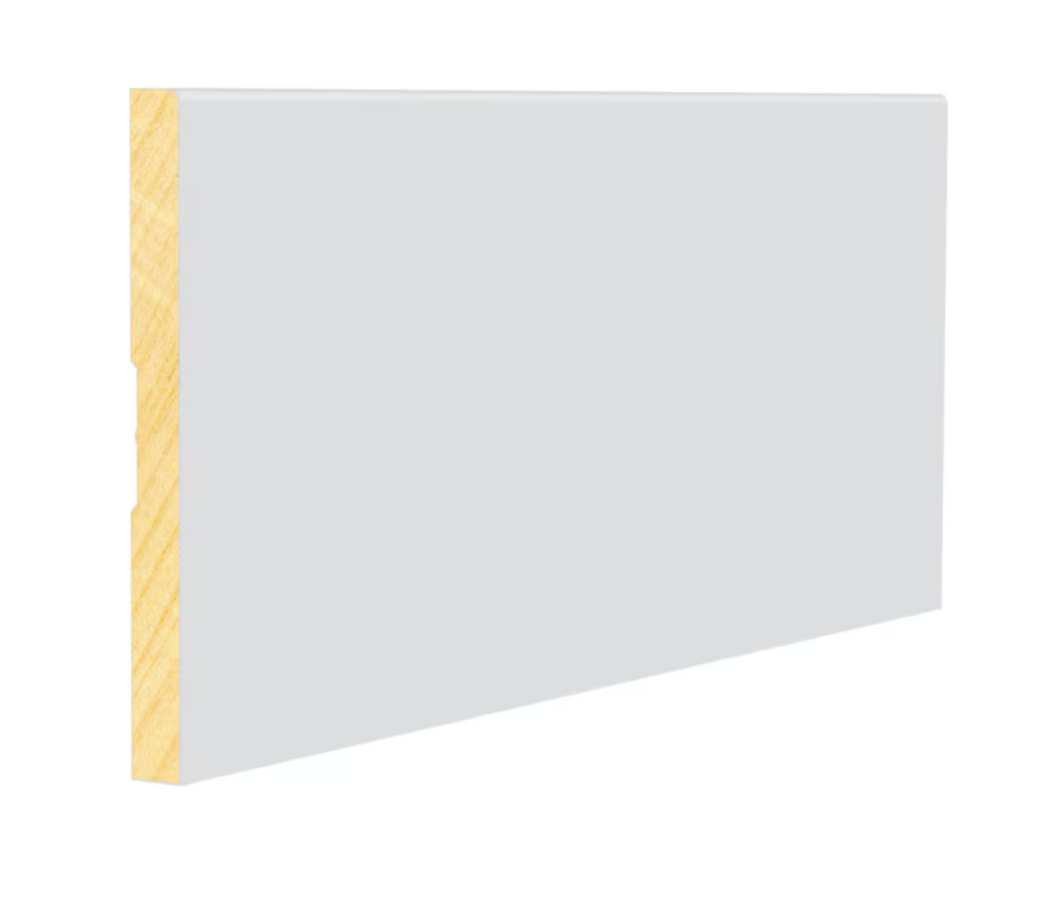 1/2-in x 5-1/4-in x 12-ft Craftsman Primed Pine 431 Baseboard Moulding