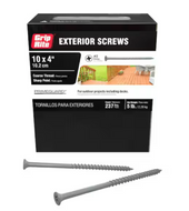 #10 x 4 in. #2 Phillips Bugle Head Coarse Thread Coated Exterior Screws 5 lb. Box