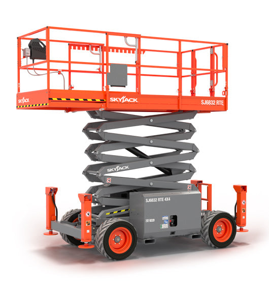 Scissor Lift, 32', 4x4, with outriggers - Rental (delivered)