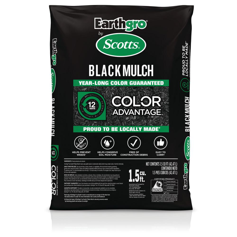 1.5 cu. ft. Black Mulch