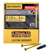 #9 x 2-1/2 in. Star Flat-Head Wood Deck Screw (5 lbs./Pack)