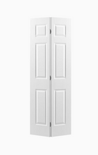 Load image into Gallery viewer, Traditional 36-in x 80-in 6-Panel Primed Molded Composite Bifold Door (Hardware Included)
