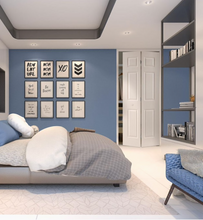 Load image into Gallery viewer, Traditional 36-in x 80-in 6-Panel Primed Molded Composite Bifold Door (Hardware Included)
